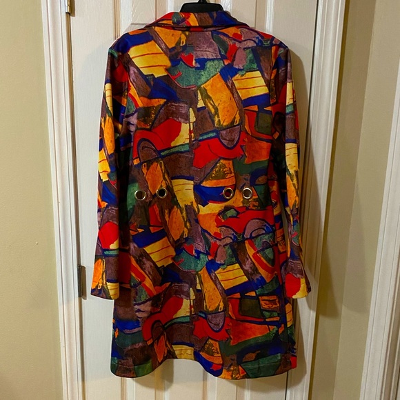 🔥🔥Beautiful 🤩 Large women’s multicolor blazer🔥❤️ excellent condition - Picture 4 of 4